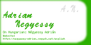 adrian negyessy business card