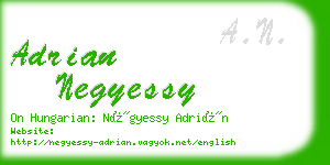 adrian negyessy business card